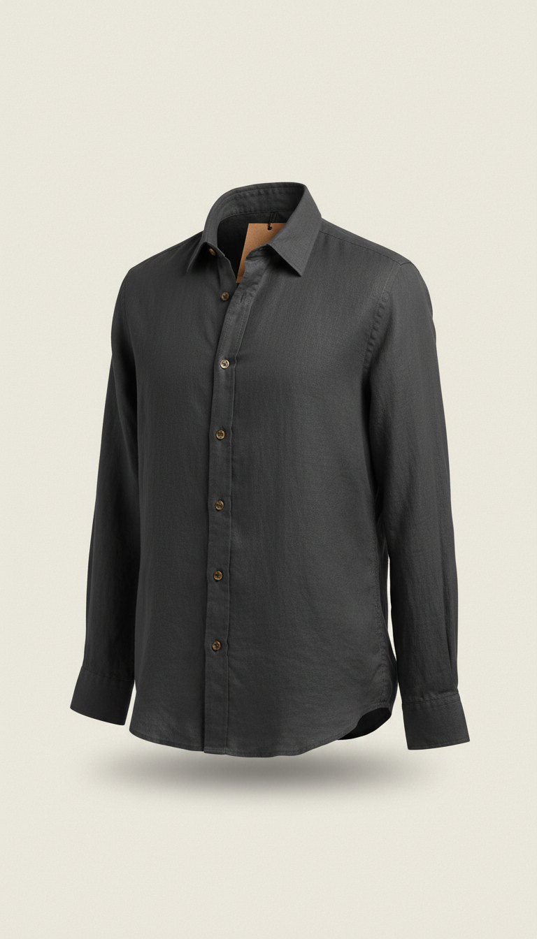 Linen button-down shirt